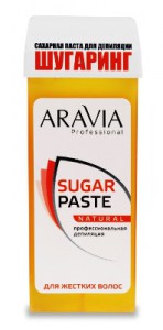 ARAVIA Паста сахарная для депиляции в картридже Натуральная мягкой консистенции 150гр